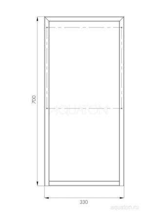 Ножки AQUATON опора высокая 1шт. Лофт Урбан 1A255303LQX70