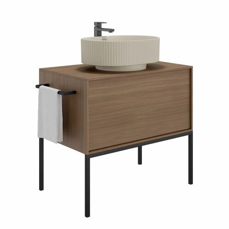 Тумба Kerama Marazzi ATOLLO АТОЛЛО AT.80\WD напольная/подвесная с ящиком 80, деревянная