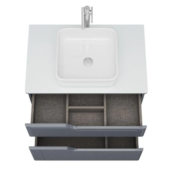 Тумба для ванной OWL Hella Cristal 80,серый лак OW24.18.01