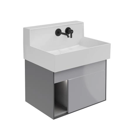 Тумба Kerama Marazzi TECNOLOGICA M ТЕКНОЛОДЖИКА М LO.M.65\GRAY ба Logica M/Лоджика М подвесная 2 выдвижных ящика 65, серый