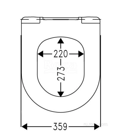 Крышка для унитаза Roca Dama Senso Soft Close ZRU9302991