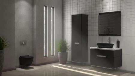 Унитаз beWash Bogen 88303270 подвесной безободковый черный сиденье микролифт