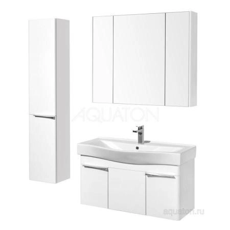 Зеркальный шкаф Aquaton Беверли 100 белый 1A237202BV010