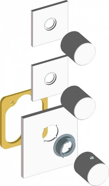 Термостат для ванны с душем Bossini OKI 2 Outlets LP Z031203.030, хром