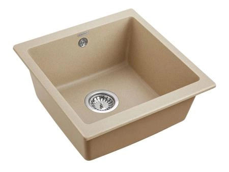 Мойка для кухни Paulmark BRILON, PM104546-QU, кварц, 445х460, подст. мон. Paulmark