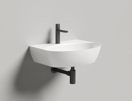 Раковина Salini ALDA WALL 02 S-Sense глянцевая 58x45 140312G накладная  без отв.смесителя