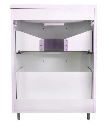 Тумба напольная Style Line Каре 60 (2 ящ.) Люкс белая, PLUS