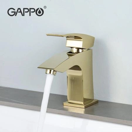Смеситель Gappo G1007-13 для раковины золото