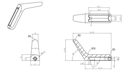 Крючок для ванной WONZON & WOGHAND, Брашированный никель (WW-V4301-BR)