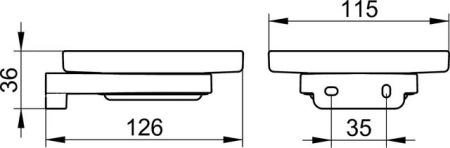 Мыльница KEUCO MOLL 12755019000 хрусталь хром