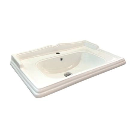 Тумба с раковиной Comforty Палермо-80 белый глянец