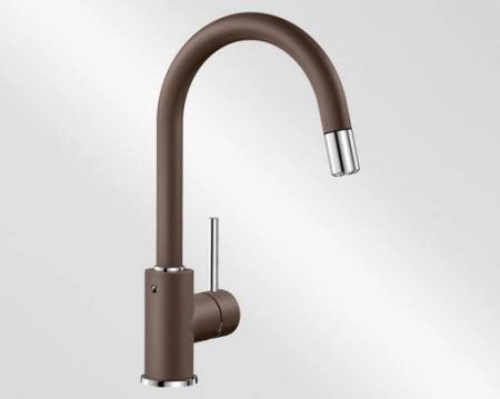 Смеситель Blanco Mida-S 521461 для кухни кофе, выдвижной излив
