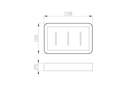 Мыльница с держателем WONZON & WOGHAND LOTTE, Брашированное золото (WW-8324-BG)