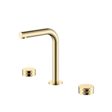 Смеситель на столешницу Boheme STICK DIAMOND на 3 отв. GOLD 152-G.1