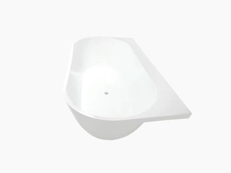 Ванна AquaStone Бали пристенная 168x85 литьевой мрамор