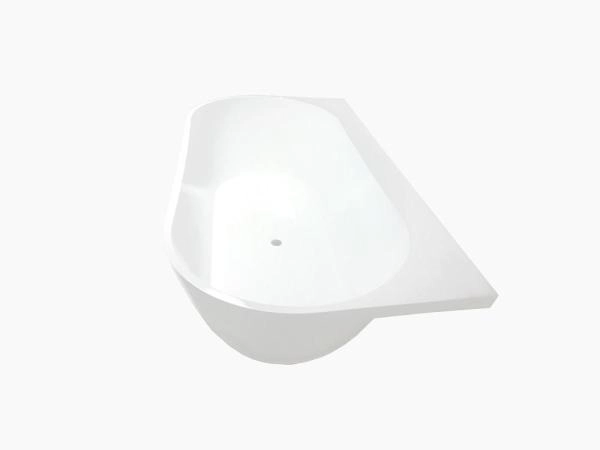 Ванна AquaStone Бали пристенная 168x85 литьевой мрамор