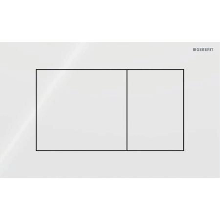 Geberit Sigma40 Клавиша для двойного смыва, квадратная: Белый