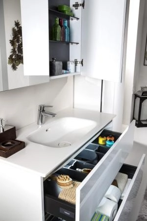 Зеркальный шкаф Boheme Vallessi 100 белый глянец с подсветкой 546-W