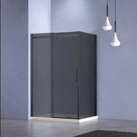 Душевой уголок Vincea Como-N VSR-4CN1012CGB, 1200*1000, черный, стекло тонированное