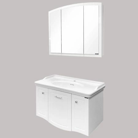 Тумба с раковиной Comforty Палини-100 белый