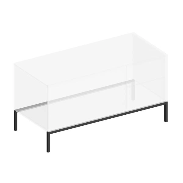 Ножка Kerama Marazzi ATOLLO АТОЛЛО ATlg.110\ML 110 низкая металлическая, черная матовая