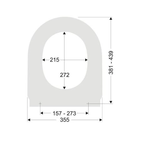 Duravit Starck 2 Сиденье для унитаза, (для 253309, 212909) петли сталь, микролифт, цвет: белый