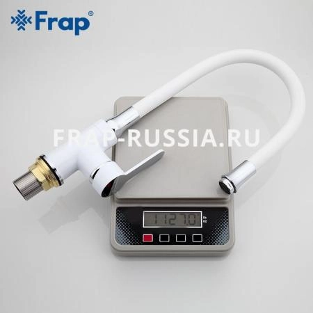 Смеситель Frap F4041 для кухни белый хром