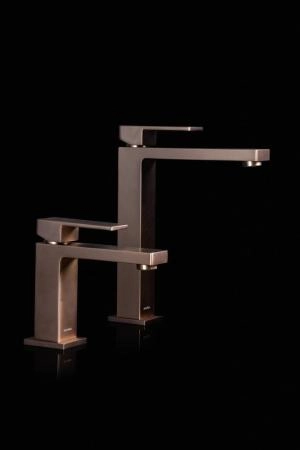 Cмеситель для умывальника Boheme Qubic Brushed Bronze 471-BRB