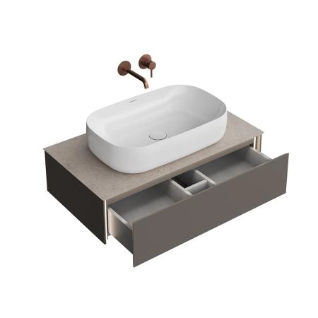 Тумба Kerama Marazzi MAGICA МАДЖИКА MA.90.1\EGR.M подвесная 90, 1 ящик, вечерний серый матовый