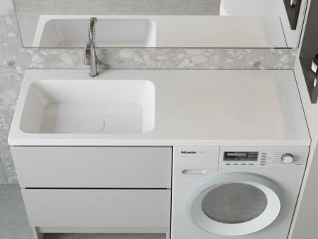 Раковина над стиральной машиной Madera Kamilla 130, левая