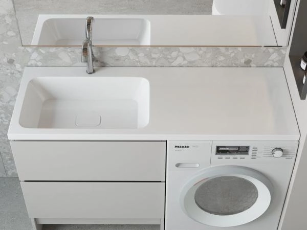 Раковина над стиральной машиной Madera Kamilla 130, левая