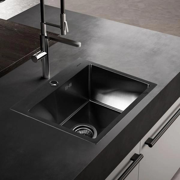 Мойка Melana ProfLine D5343HB 53x43 3,0/220 сатин графит врезная прямоугольная