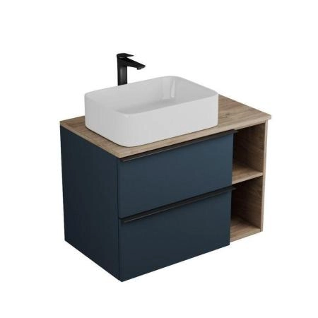 Тумба под раковину SANGRO 80 под наклад.умыв., с 2-мя ящ+ниши, индиго