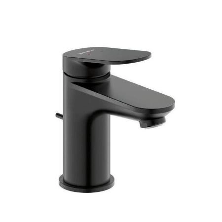 Duravit Wave Смеситель для раковины, 1 отв., с донным клапаном, цвет: черный матовый