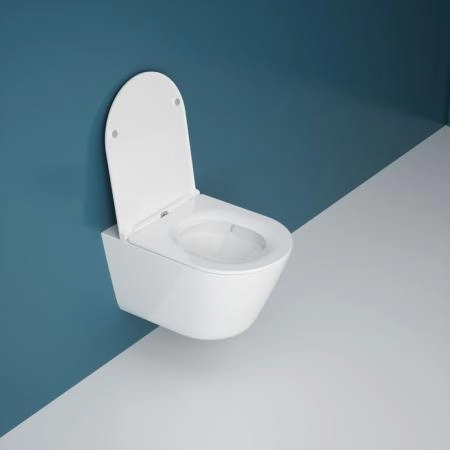 Унитаз ESBANO CLAVEL-53T торнадо безободковый подвесной белый 530x360x360