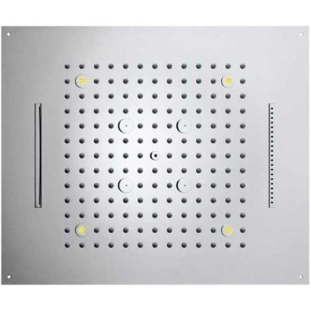 Верхний душ Bossini Dream H38908.030 570x470 мм, 4 режима, 4 светодиода LED RGB, хром