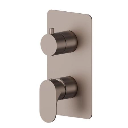 Newform Linfa II Смеситель для душа, встраиваемый, 2 потока, внешняя часть, цвет: copper glossy