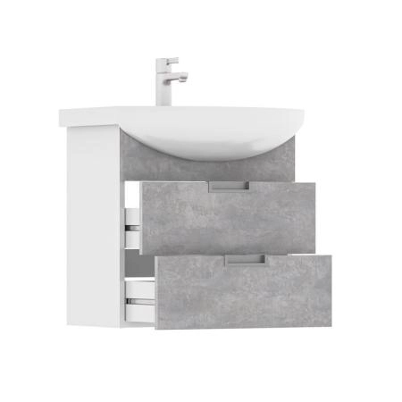 Тумба для ванной Volna Vario Z.60.2Y Цемент подвесная (Балтика) раковина отдельно