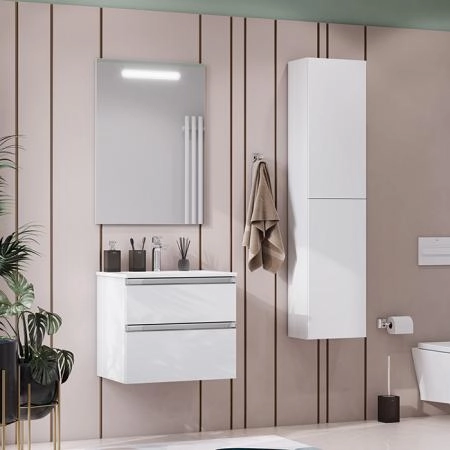 Roca The Gap Original Зеркало 60x85см, с LED-подсветкой сверху, системой антизапотевания, выкл-кнопкой внизу под зеркальным полотном