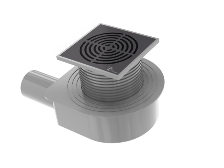 Душевой трап Boheme SMART DESIGN 15x15 cm, нерж.сталь ЧЕРНЫЙ 984-15-B