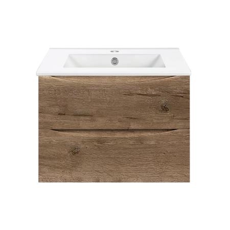 Тумба под раковину Vincea Mia 700 подвесная, 2 выкатных ящика soft close, V.Oak