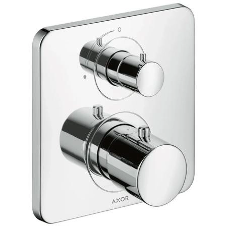 Axor Citterio M Встраиваемый термостат для душа, с запорным вентелем, на 1 поток, внешняя часть, цвет: хром