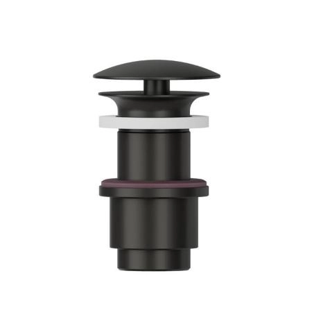 Newform Донный клапан, свободный слив, для раковины без перелива, Н min 40 - max 60 мм, цвет: carbon satin