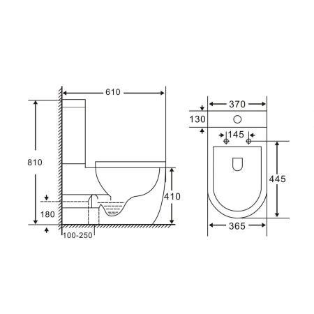Унитаз-компакт Vincea Evo VT2-34 безободковый, белый, Geberit, ультратонкое сиденье soft-close, P-trap