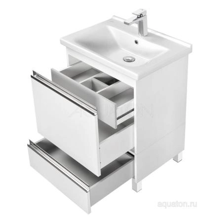 Тумба под раковину Aquaton Капри 1A230101KP010 60 с ящиком,белый
