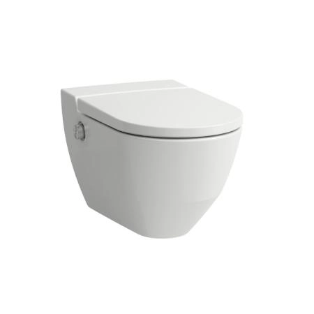 Laufen Cleanet Navia Унитаз-биде подвесн 580х370х380мм, безободковый с сиденьем (микролифт), цвет белый матов c покрытием LCC(ВРЕМЕННО не поставляем!
