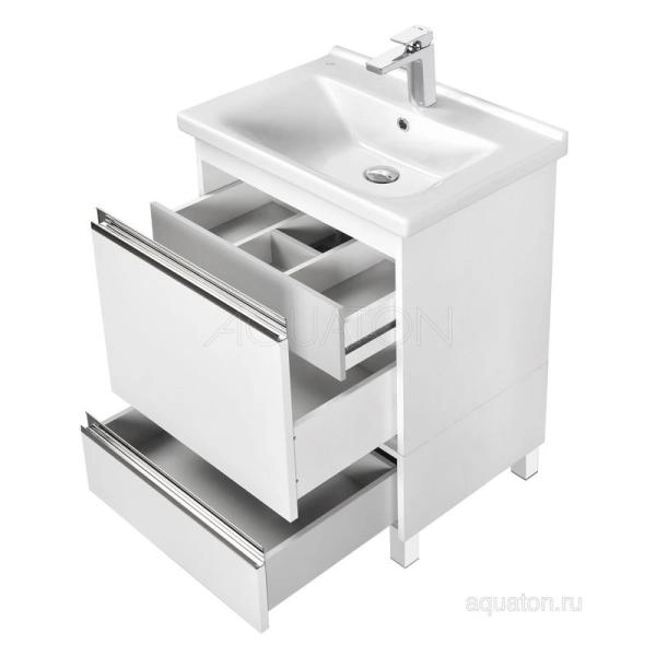 Тумба под раковину Aquaton Капри 1A230101KP010 60 с ящиком,белый