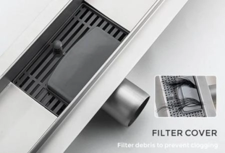 Душевой трап Gappo G85007-1 из нержавеющей стали 50 см