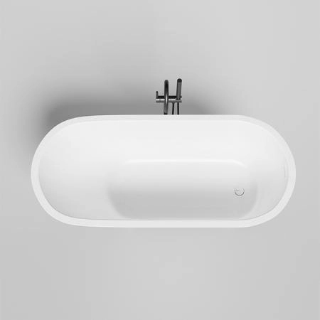 Salini Ornella KIT Встраиваемая ванна 170х80х60см, овальная, материал: S-Sense, цвет: глянцевый белый