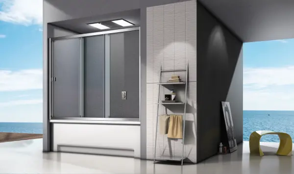 Шторка для ванны GOOD DOOR SCREEN WTW-160-G-CH 160 матовое